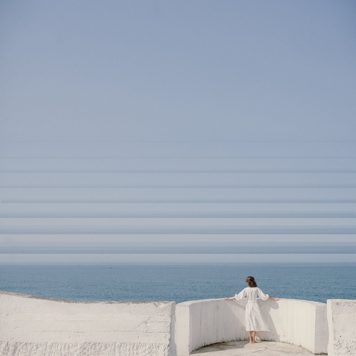 Surrealistic Abstract Photograph By Dasha Pears, 28 X 28, Into The Blue, Original Artwork