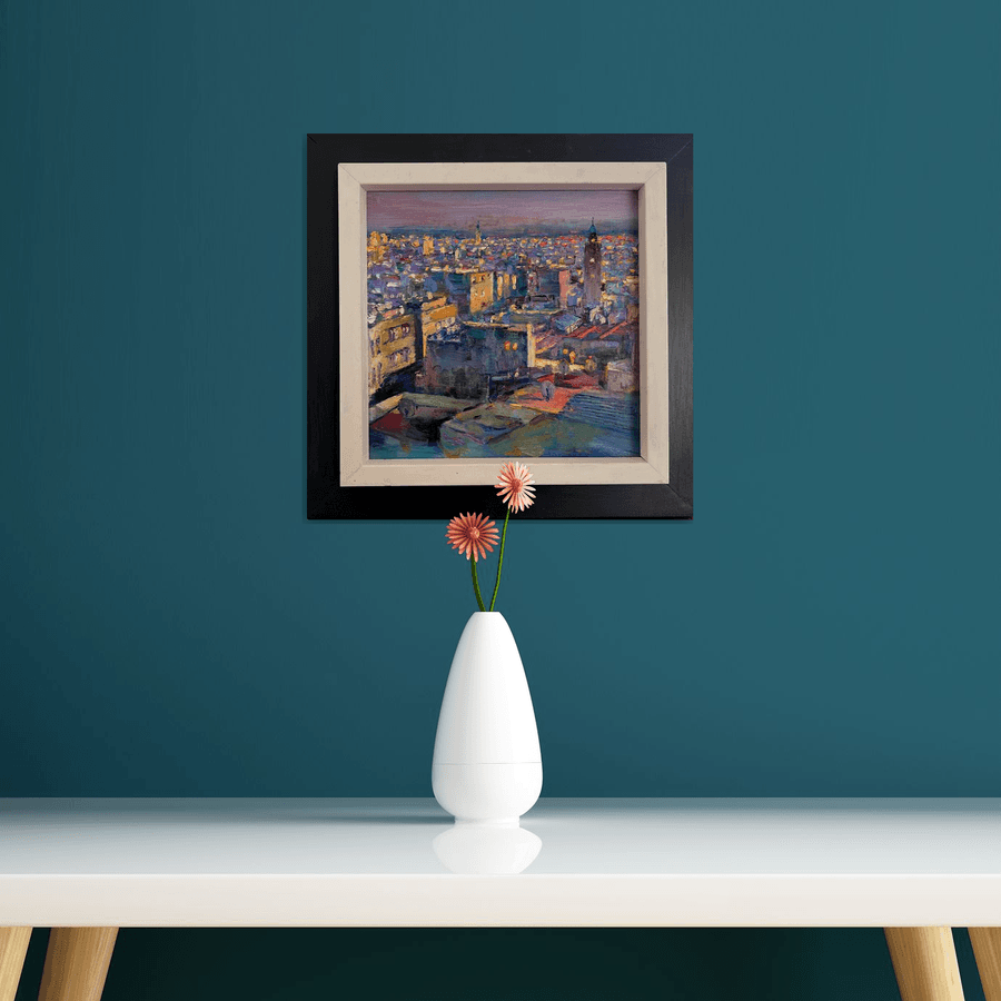 Morocco series Tangier Oil painting by Dong Lin Zhang Artfinder