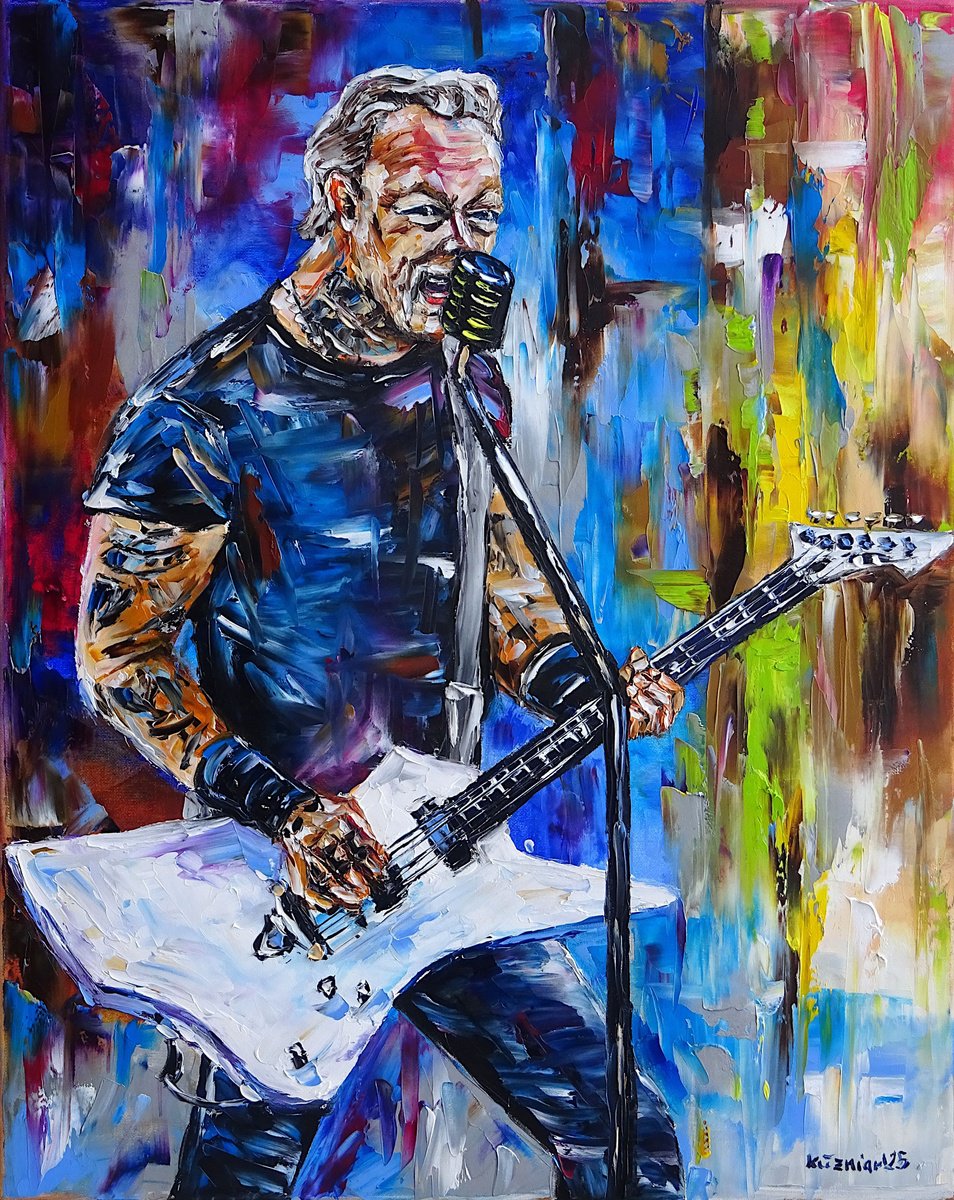 Expressive Oil Painting , The Singer By Mirek Kuzniar, 16 X 20, Artwork For Sale On Artfinder