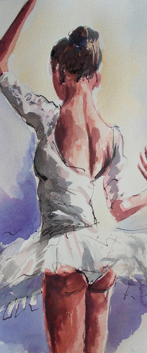 Ballerina  Watercolor Series by Antigoni Tziora