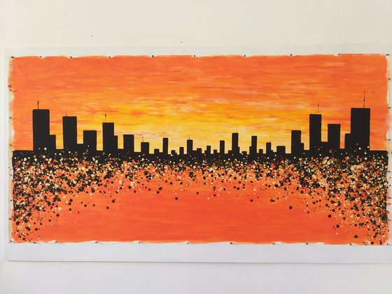 Sunset in New York 2 by M.Y.