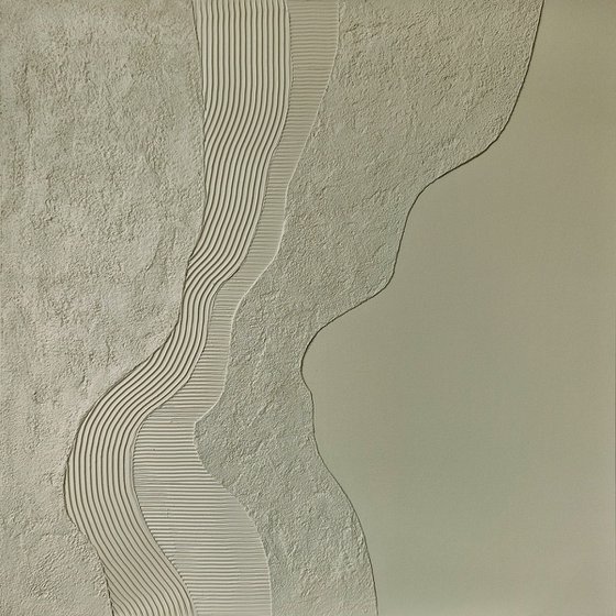 "Sage Nulla" Abstract sage green textured
