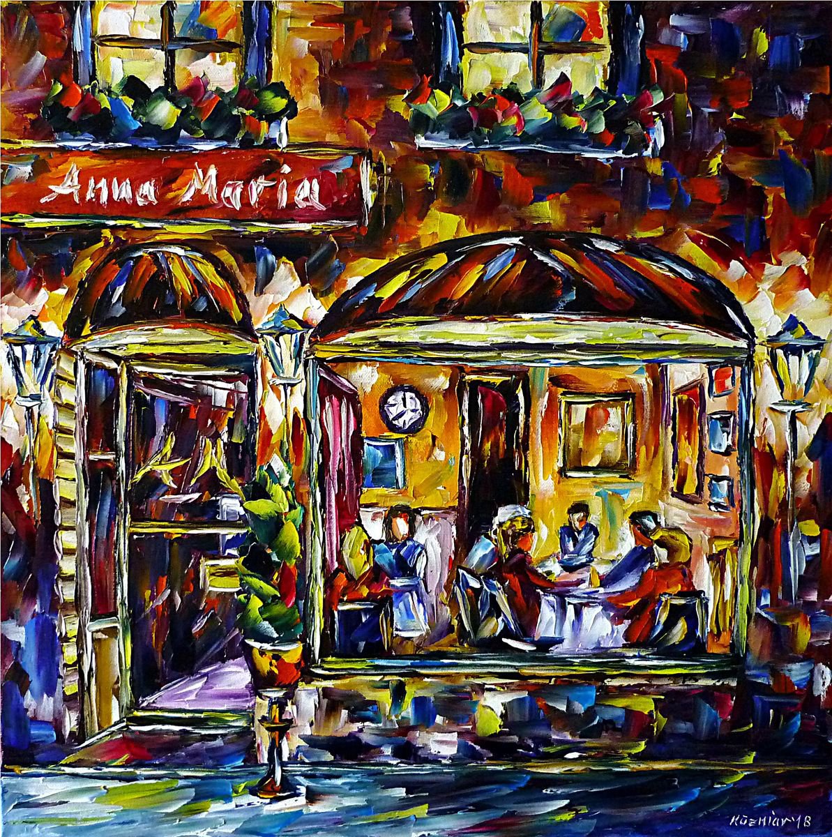 Cafe Anna Maria by Mirek Kuzniar