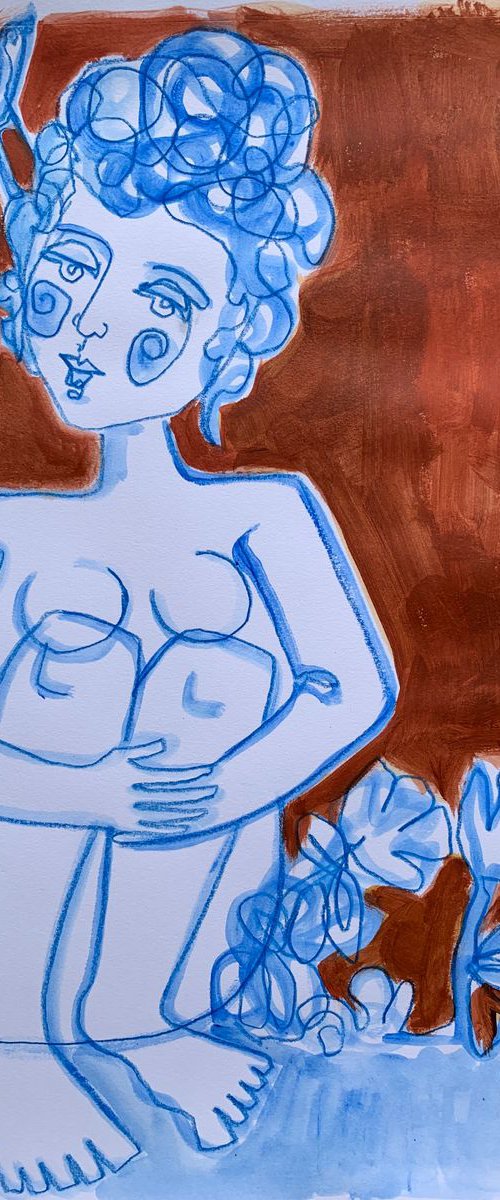 “Blue Nude” by Holly Wojahn