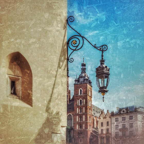 Krakow cityscape(framed)