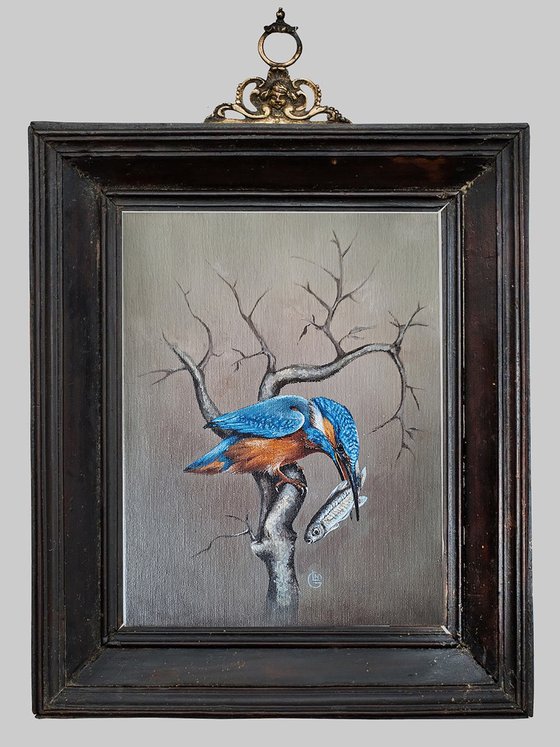 Kingfisher and Silver Fish