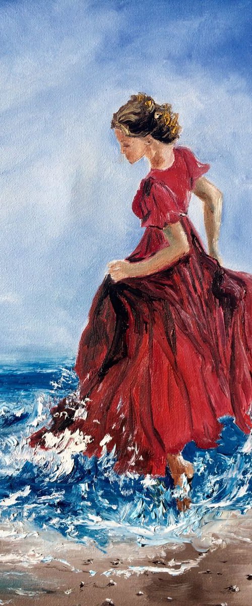 Playing with the waves by Inna Montano