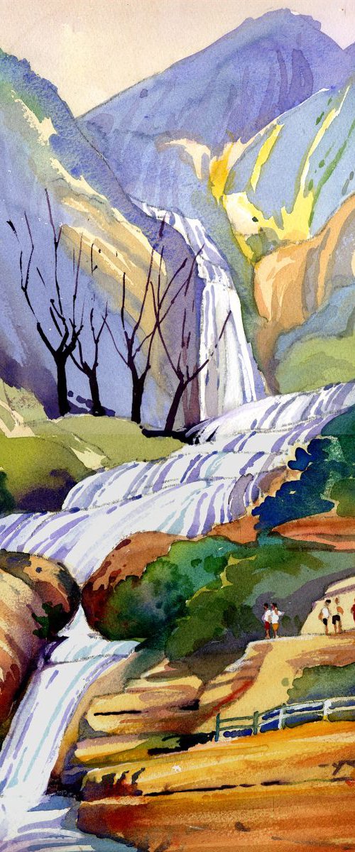Sri Lanka, Ravana Falls by Peter Day