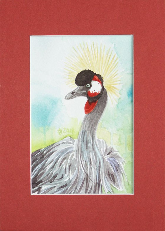 Crowned crane * free shipping *