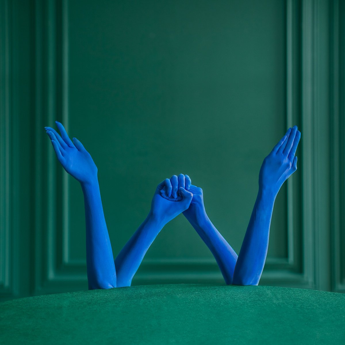 Surrealistic Abstract Photograph By Dasha Pears, 13 X 13, Synesthetic Letters - W, Original Artwork