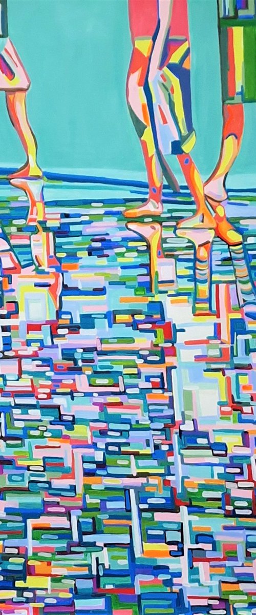 At the beach / 100 x 70 cm by Alexandra Djokic