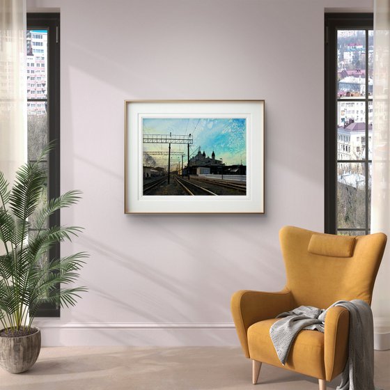 Summer Sunrise sky City scape