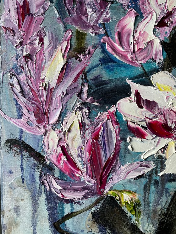 Magnolia Tree Oil Art