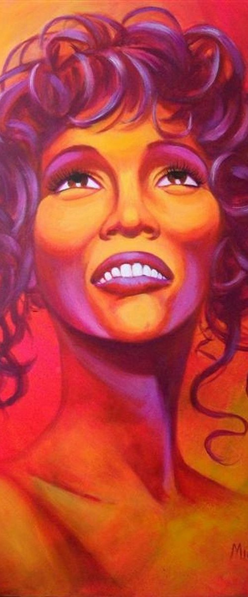 Whitney (large canvas) by Midge