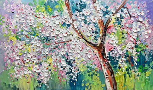 Sakura Blooming Landscape by Lana Guise