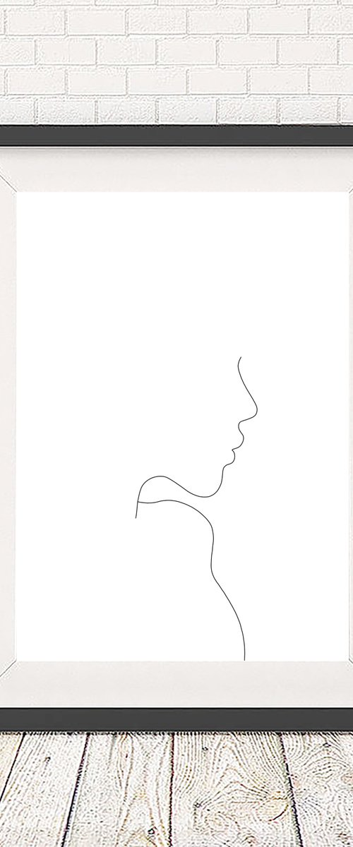 Profile illustration - Rachel - Art print by The Colour Study