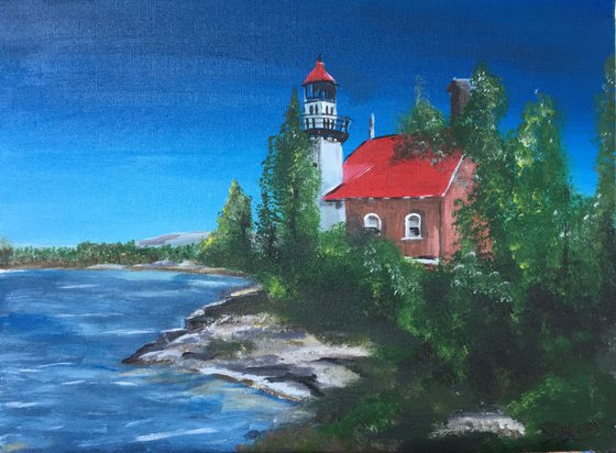 Michigan Lighthouse Series #1 Eagle Harbor