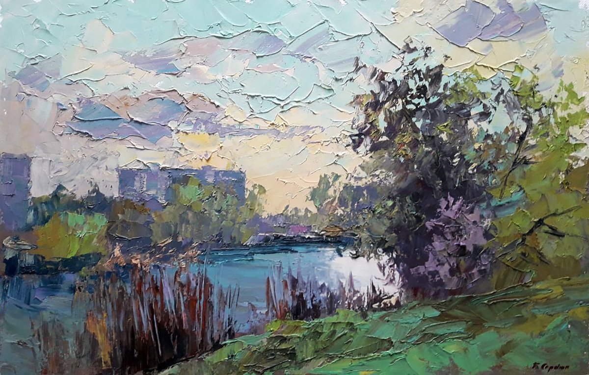 Evening By Boris Serdyuk, 26 X 17, Artwork For Sale On Artfinder