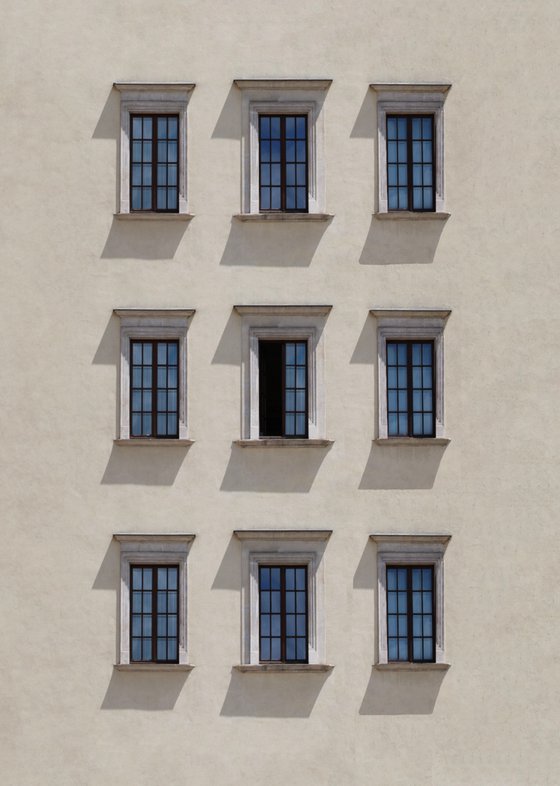 Beige and blue symmetry