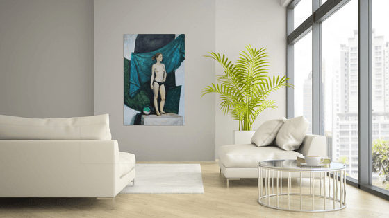 Nude with a basketball (2)