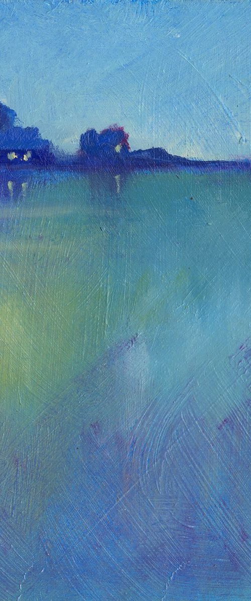 Reflections. Small Painting. by Mary Kemp