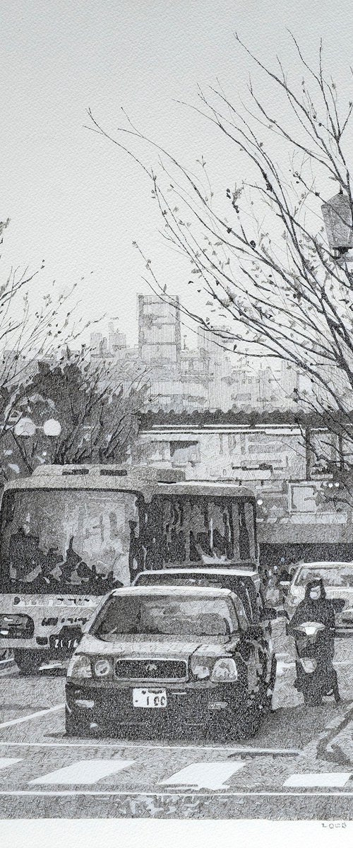 Street Scene near the Station by Masato Watanabe