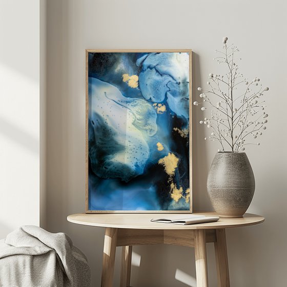 Ocean Abstract Fluid Painting