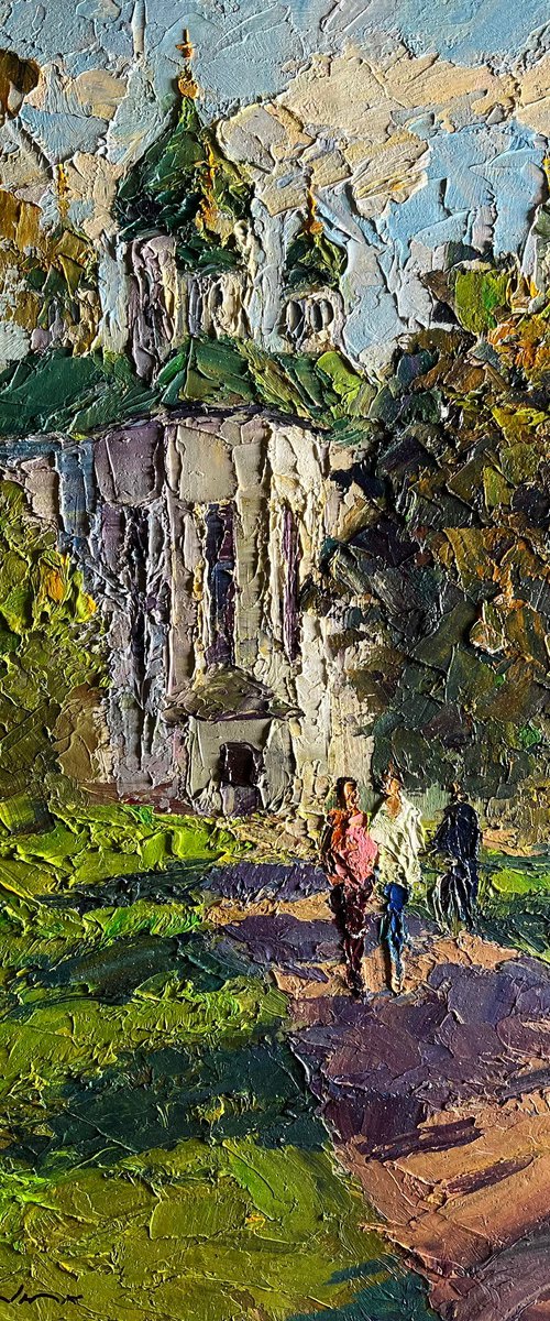 Morning Near the Temple by Boris Serdyuk