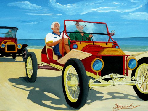 Grand Dad's Race Car by Dunphy Fine Art