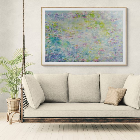 Pale Blue Waterlilies