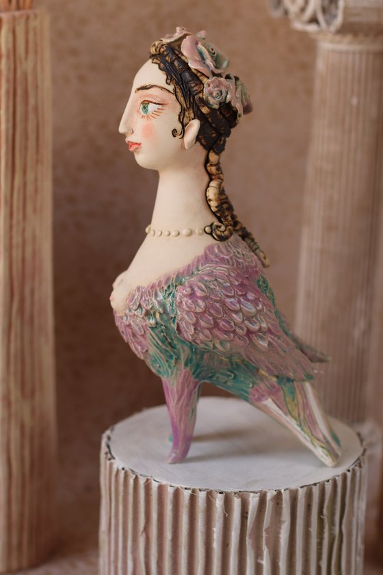Mystic Bird. Ceramic sculpture