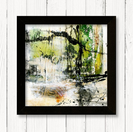 Rituals In Abstract 7 - Framed Mixed Media Abstract Art by Kathy Morton Stanion