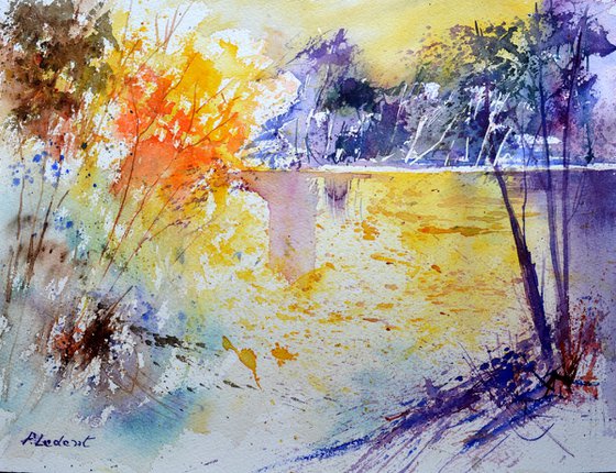 Autumn leaves  - watercolor