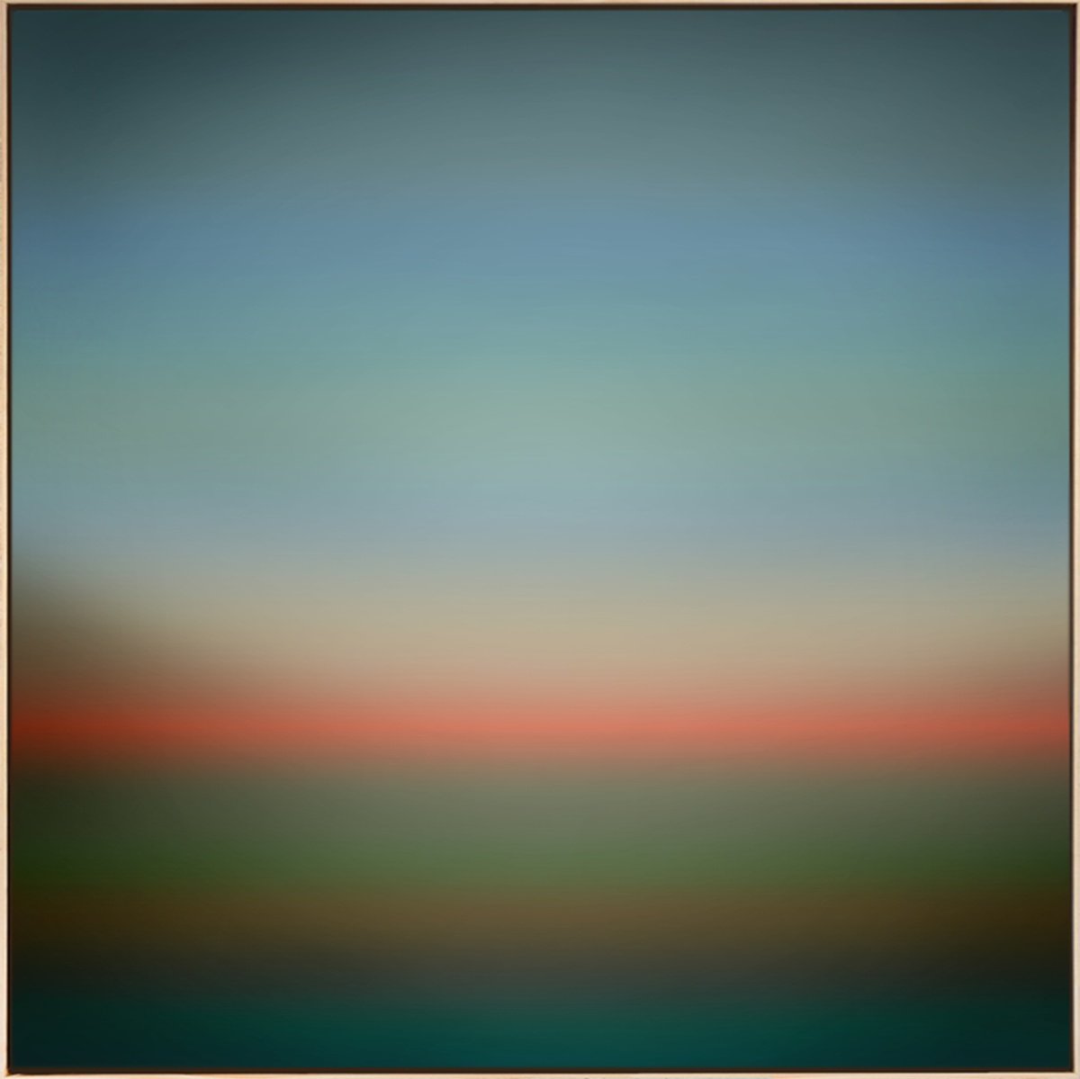 Abstract Landscape Acrylic Painting By Jonas Peres, 47 X 47, Nostalgia, Study 1, Original Artwork