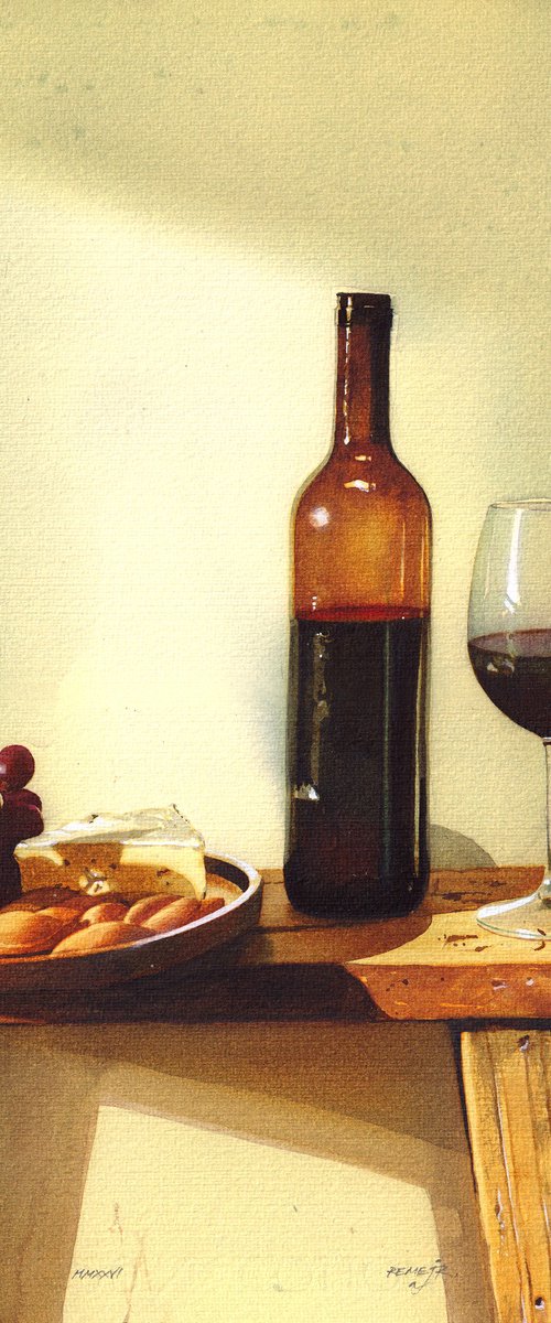 Red Wine and Grape by REME Jr.