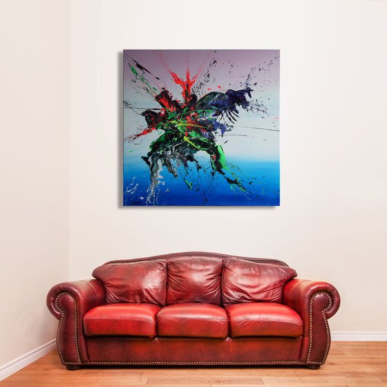 Emotional Release II (Spirits Of Skies 081039) - 90 x 90 cm - XL (36 x 36 inches)