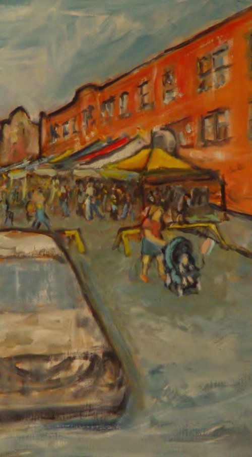 Art Fair On Oliver Street, Indiana by Leon Sarantos