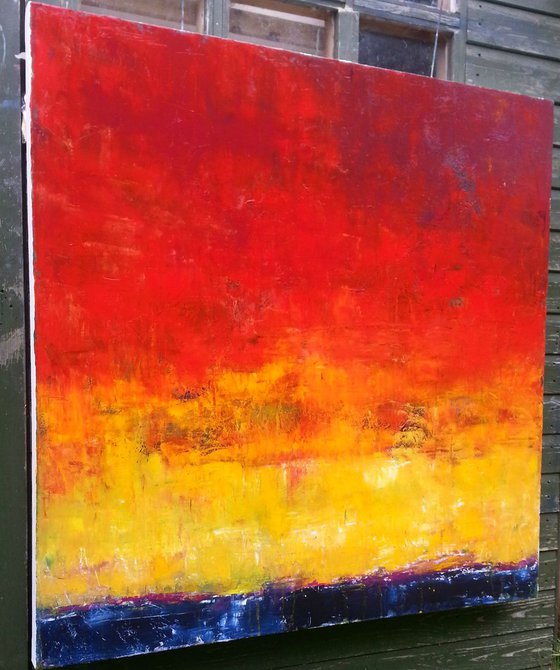 Dawn Chorus - Large oil painting