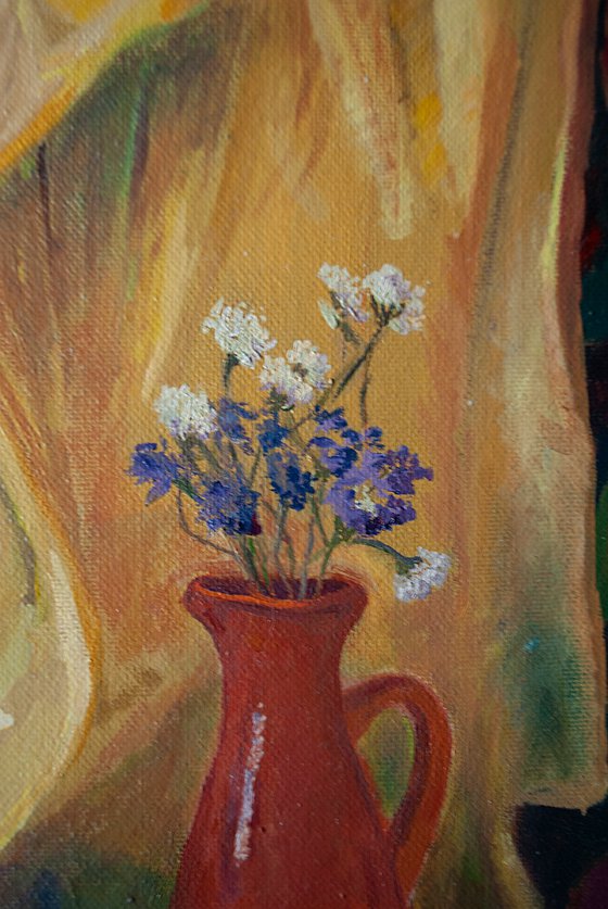 Lilacs in an Earthenware Pot