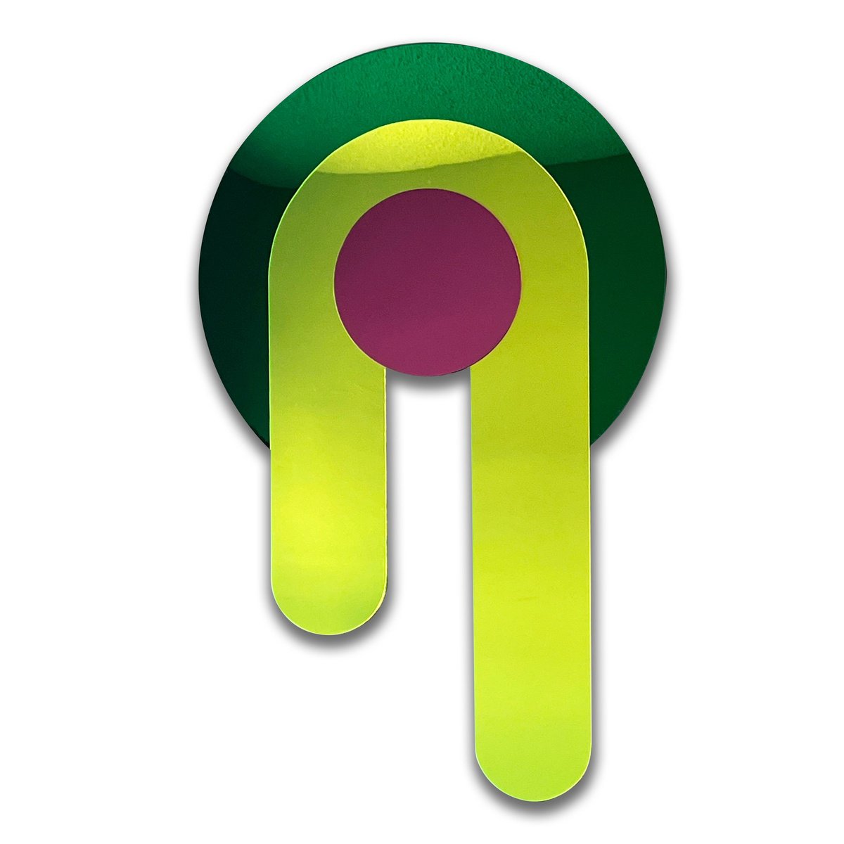 Geometric Abstract Collage By Dong Su, 19 X 31, Suspension No.7, Original Artwork