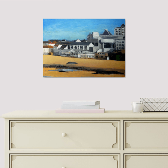 The Tate Gallery St Ives from Porthmeor beach