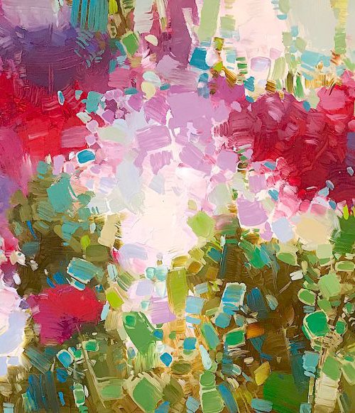 Lilacs, oil painting, One of a kind, Signed, Handmade artwork, Ready to hang by Vahe Yeremyan