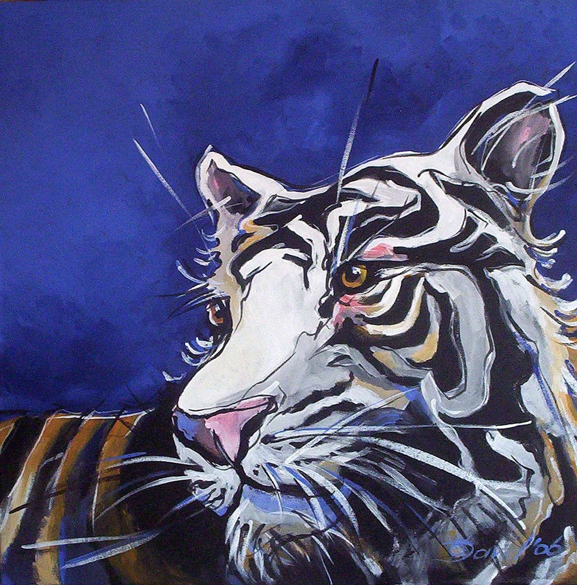 Tiger blue by Olga David