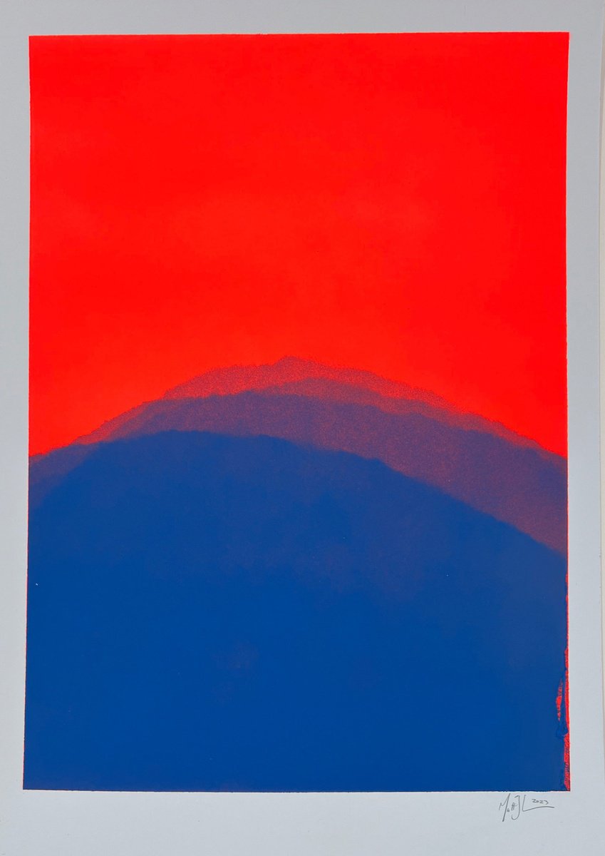 Impressionistic Landscape Painting By Matt Jukes, 17 X 23", Echo