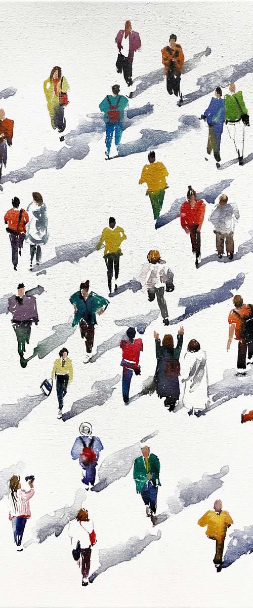Shadows of people by Bogdan Shiptenko