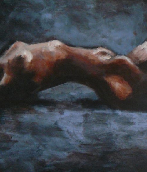 Reclining Nude by Louise Diggle