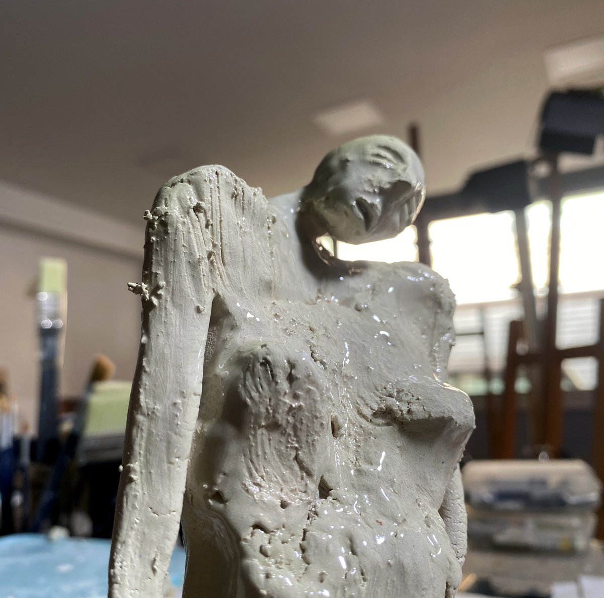 Abstract Clay Sculpture , Le Madri Di Gaza - Pietas By YS?rei, 3 X 9, Artwork For Sale On Artfinder
