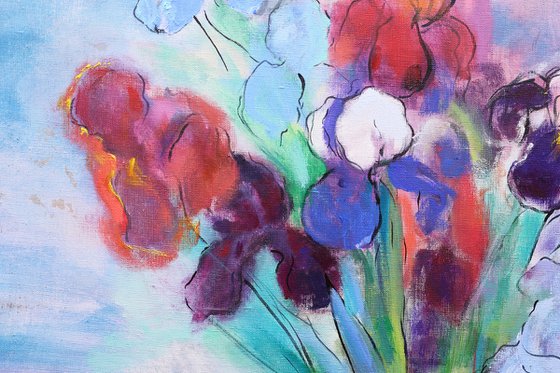 Summer Flowers. Irises