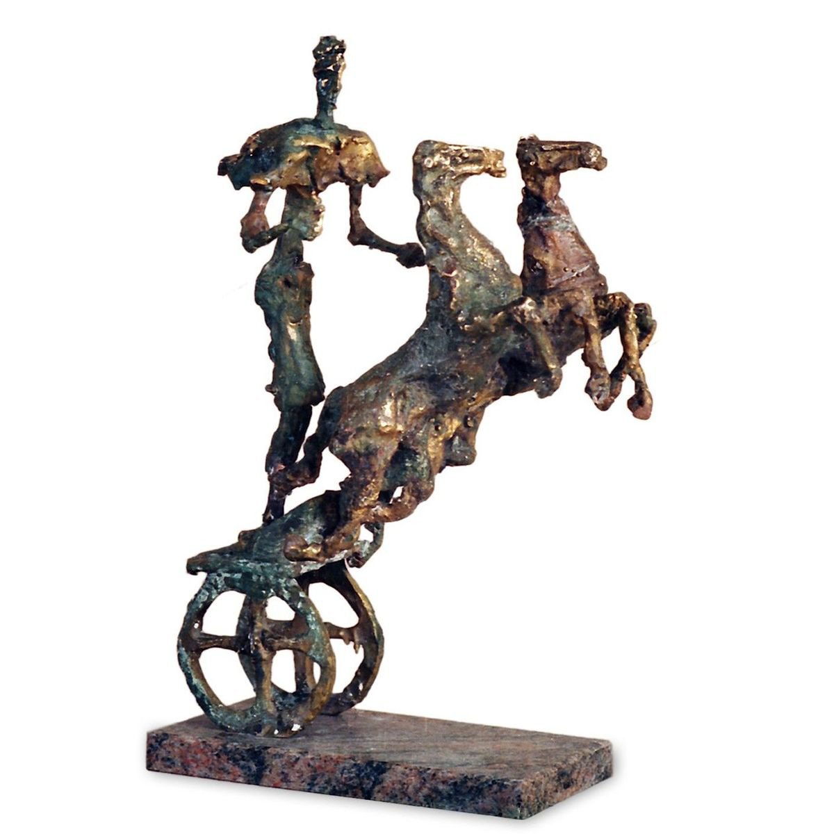 Expressive Sculpture , Chariot I By Ivan Minekov, 13 X 12, Artwork For Sale On Artfinder