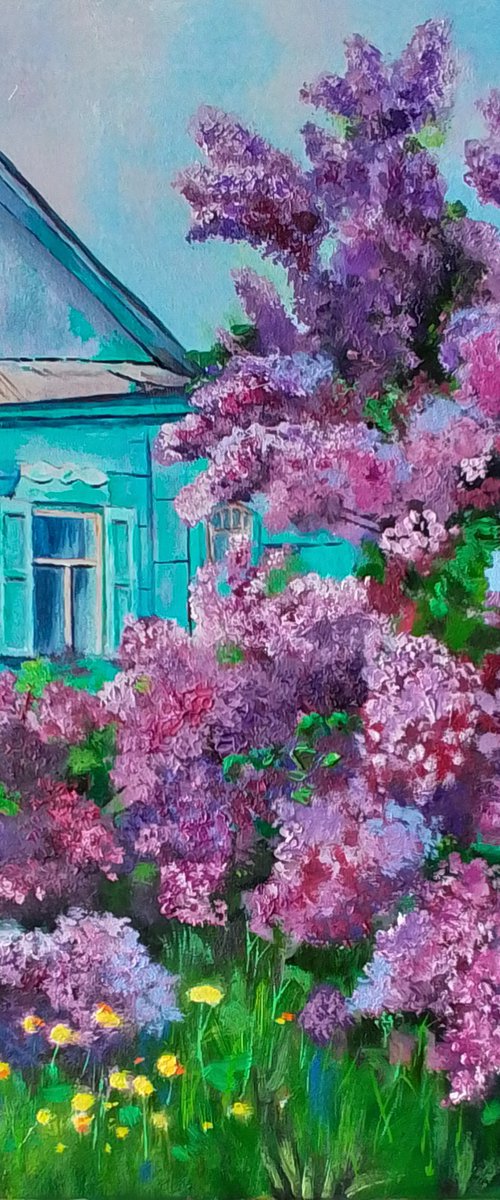 House Among Lilacs by Liubov Samoilova